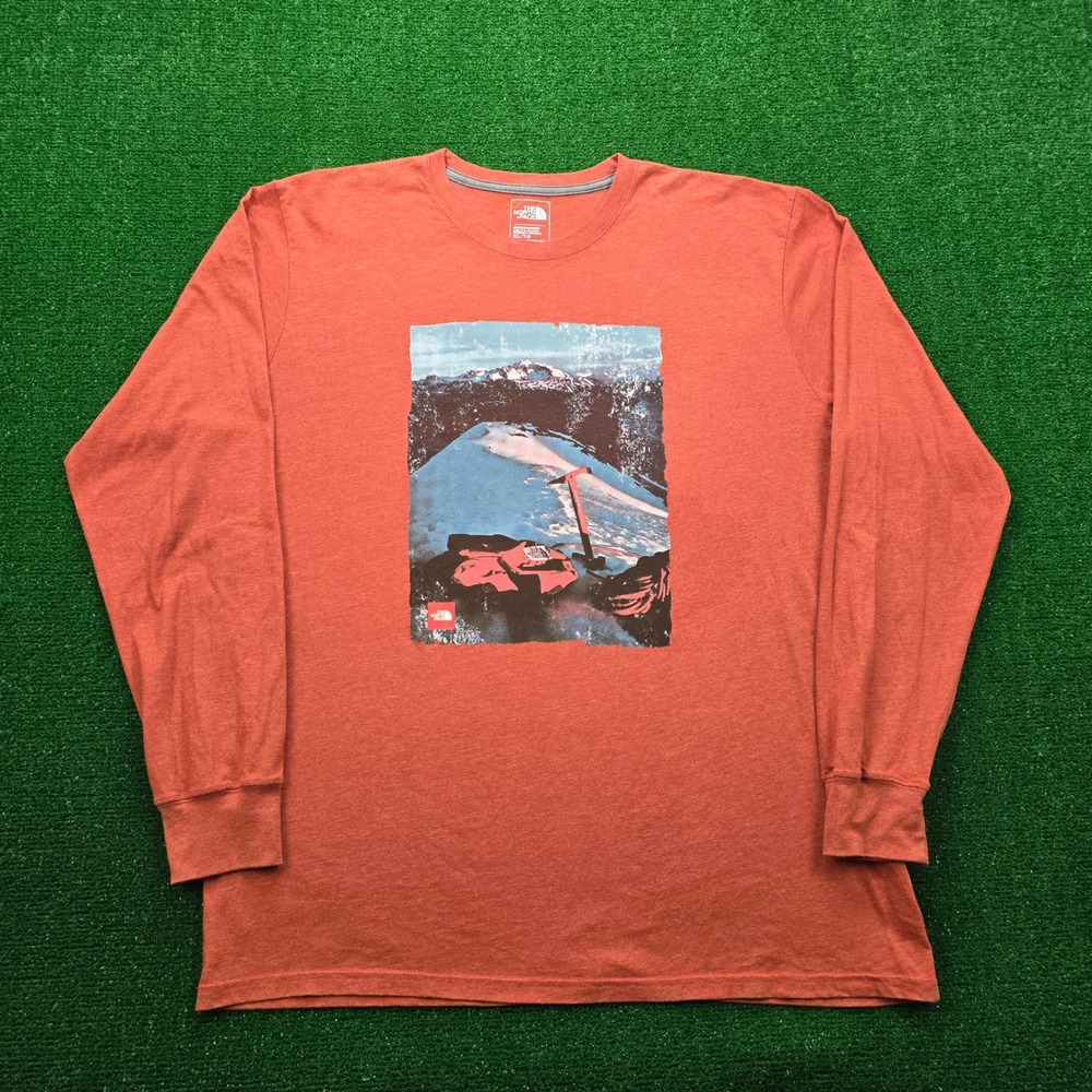 The North Face‎ Never Stop Exploring Tshirt Mens XL Long Sleeve Graphic Mountain